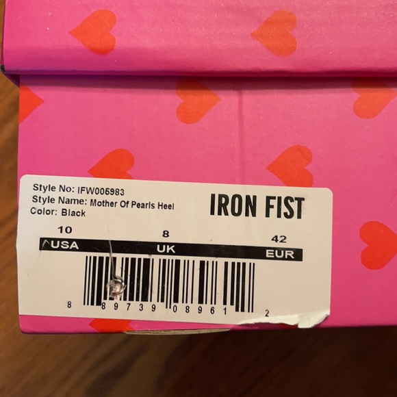 NWT Iron Fist Mother of Pearls Heels - Picture 7 of 7